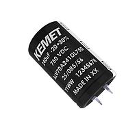 KEMET ALV70E101DD750 Aluminum Electrolytic Capacitors 750V  100uF 20%  85C 2K Hrs Life Snap-In  35 x 40mm