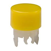 NKK Switches AT4036E Button ROUND YELLOW CAP FOR HB NONILLUMINATED