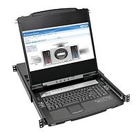 Tripp Lite B030-008-17-IP LCD Graphic Displays NETDIRECTOR 8PORT 1U RACK MOUNT CONSOLE