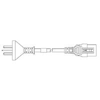 Volex VL-2624-31-150 AC Power Hospital Grade Cord 10A/250V CHINEZ HOSP 4FT 9IN (1.5M) BLACK