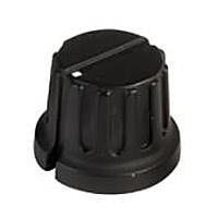 Shin Chin PN-38C/6.4 Cylindrical Knob Black Knob Black .77D X .59H