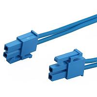 Molex 226196-2022 Discrete Wire Mini-Fit Versa Color-to-Mini-Fit Versa Color ASSY 4.2P DR 150mm Lgth 2 Ckt Blue
