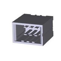 AMP Connectors - TE Connectivity 178323-3 Shrouded HDR 6 POS VERT 30 AU DUAL