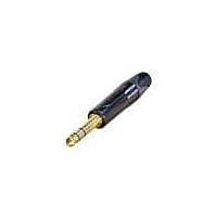 NEUTRIK NP3X-B-D Phone Connectors 1/4" STREO PX SERIES BLACK/GOLD - BULK