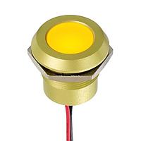 APEM Q22Y5AYXXSY12E Indicators Supr Bright YLW LED 12VDC 22mm Anodized