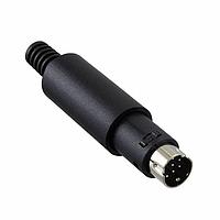 Adam Tech MDP-008 Plugs CONN PLUG MALE MINI DIN 8P SILV