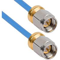 Amphenol SV Microwave 7029-3637 RF Cable Assemblies SMA Male to SMA Male 6''
