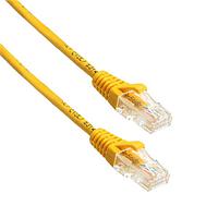Amphenol Cables on Demand MP-6A28GNSYLW-010 Cat 6a UTP SLIM CAT6A 28AWG YELLOW 10'