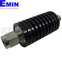 Fairview SA6S10W-06 6 dB Fixed Attenuator SMA Male To SMA Female Up To 6 GHz Rated To 10 Watts With Black Aluminum Heatsink Body