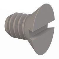 Essentra Components 020832A025 Slotted Countersunk 82 Slotted CSK Screw, #8-32 Thread, 1/4 Lg