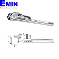 TOPTUL DDAC1A48 Aluminum Alloy Pipe Wrench (48")