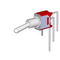 Dailywell 2MS1T1B4M7QES Toggle Switches Sub-Miniature SPDT switch on-on vertical right angle pc thru-hole