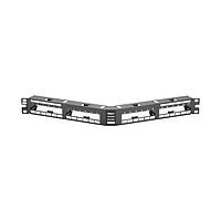 Panduit QASP24BL Fiber Optic Connectors QN Metal Patch Pnl Angled, 24 Port 1RU