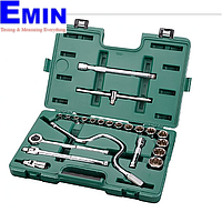 SATA 09088 22PC 1/2"DR 12PT SAE SOCKET SET