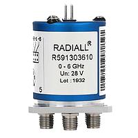 Radiall R591302640 Coaxial Switches SP6T Subminiature SMA 6GHz Normally open 12Vdc Pins terminals Double row
