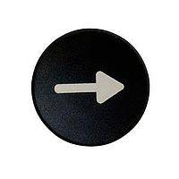 Eaton M22-XD-S-X7 Pushbutton Button Plate FLSH BLK ETCHED BUTTON FOR NON-ILL PB