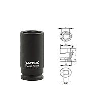 Yato YT-1046 Hexagonal deep impact socket 1/2" (26mm)