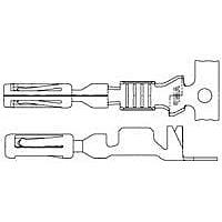 AMP Connectors - TE Connectivity 770520-3 (CUT STRIP) Quick Connect CONTACT AMPSEAL AU Cut Strip of 100