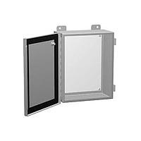 Hammond Manufacturing 1414PHKLP Hinged Door NEMA 12 Mild Steel Continuous Hinge Door w/ Clamps - No Panel 12 x 10 x 5"