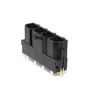 Molex 42819-4214 Shrouded 10mm MiniFit Sr Vrt Hdr 4Ckt Silvr Lubed