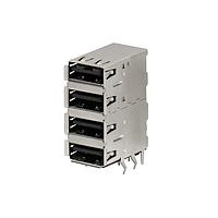 Stewart Connector SS-52000-005 USB 3.0 USB 3.0 - A Connector  4 Port  Horizontal Receptacle  Shielded