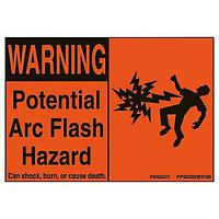 Panduit PPS0204W2100A Labels Adhesive Sign, Polyester, 'Warning Arc F