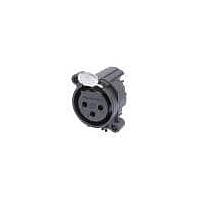NEUTRIK NC3FAAH1 Receptacles 3P FEMALE HORIZ PIN 1 & GRD TOGETHER