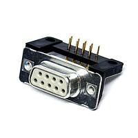 Amphenol CONEC 164A12329X Receptacle DSUB SOLDER PIN ANG 9.4mm PREC MCHND CNT