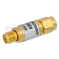 Fairview  FMAT1009  3 dB Fixed Attenuator SMA Male To SMA Female From 0.009 MHz To 6 GHz Rated To 2 Watts With Copper Body