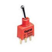 AMP Connectors - TE Connectivity AE107MD1AV2B04 Toggle Switches ON-OFF-(ON) SPDT Bat Short