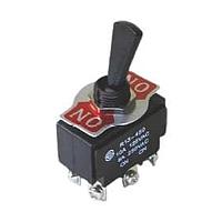 Shin Chin R13-450E-01(VDC) Toggle Switches 20A/12VDC 6P DPDT/ON-OFF-ON/0.25"SQ