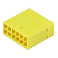 Molex 215922-0841 Plug Housing Micro-Fit+ Versa Color Plug Housing Dual Row 8 Ckts Free Hanging GloWire Ylw