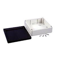 Hammond Manufacturing 1554R2GYSL Enclosures General Enclosure - Grey/Smoke Lid - 6.3 x 6.3 x 2.4in - Polycarbonate - N4X