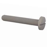 Essentra Components 010832B112 Machine Screw Binder Slotted Screw, #8-32 Thread, 1 1/8 in Lg