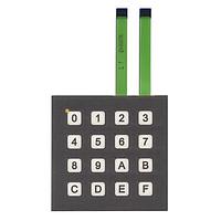 NKK Switches FMBP16BF Keypads 16KEY NONILLUMINATED MEMBRANE SWTCH GRAY