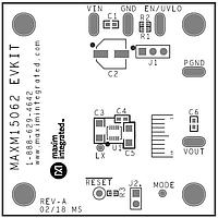 Maxim Integrated MAXM15062EVKIT# Voltage Regulator - Switching Regulator EVkit for MAXM15062, 4.5V to 60V Input,