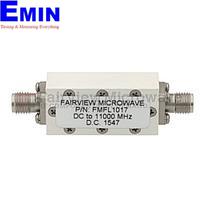 Fairview  FMFL1017 Lowpass Filter Operating From DC to 11 GHz With SMA Female Connectors