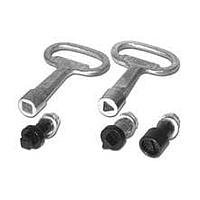 Hammond Manufacturing 2SQI7 Rack Accessories 7mm Square 1/4Turn Black Insert