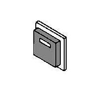 Honeywell AML52-C10L Lens Square GRAY Button W/LED FOR PUSHBUTTON