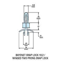 Heyco 10104 PCB Support HLSP5-03 NATURAL NYL PCB Support