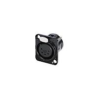 REAN RC5FDL-B Receptacles 5P FEM XLR RCPT W/SLD LUGS BLACK