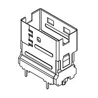 Amphenol Commercial Products U10DH3828001T Receptacles SlimSAS V/T X4 30U" Gold plating, Latch pin inside, Latch pin length=3.0mm, 24G, T&R packing