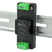 CUI Inc PQDE6W-Q48-S3-DIN Isolated 6W 18-75Vin 3.3Vout 1500mA Iso Reg DIN