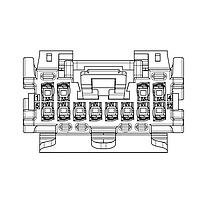 Molex 207584-2163 Connector Assembly MINI50 GEN II 16CKT V0 RCPT CPA POL C
