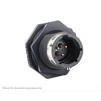 Eaton Souriau-Sunbank UTGX712D3P Receptacles Jam nut receptacle, without backshell, with 3 male PCB contacts, IP68/69K in unmated conditions