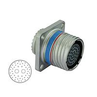 Eaton Souriau-Sunbank D38999/20MJ46SN Receptacles Composite square flange receptacle, Nickel plating, with female contacts