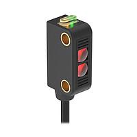 Banner Engineering Q12VP6FF50Q5 Photoelectric Sensors WORLD-BEAM Q12 Series: Fixed-Field; Range: 50 mm Cutoff; Input: 10-30 V dc; Output: LO (Light Operate); PNP complementary; 150 mm (6 in) 4-pin M12 Pigtail QD