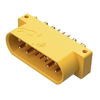 Amphenol Positronic GFSH89M3H Connectors Mixed Density Power Connector,8 size 16 and 9 size 22 contacts,Pin (Male),Straight Solder