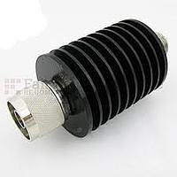Fairview  SA18N5WA-30   30 dB Fixed Attenuator N Male To N Female Up To 18 GHz Rated To 5 Watts With Black Aluminum Heatsink Body