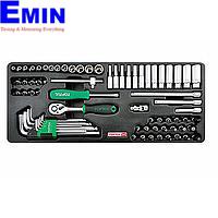 TOPTUL GCAT7202-  72PCS - 1/4inch DR. Socket & Ball Point Hex Key Wrench Set